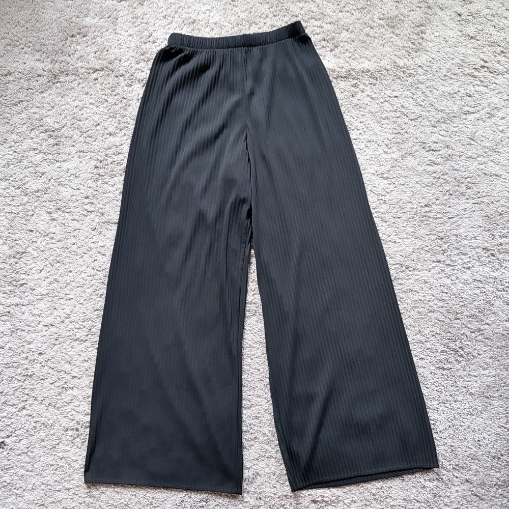 Black Wide-Leg Pants